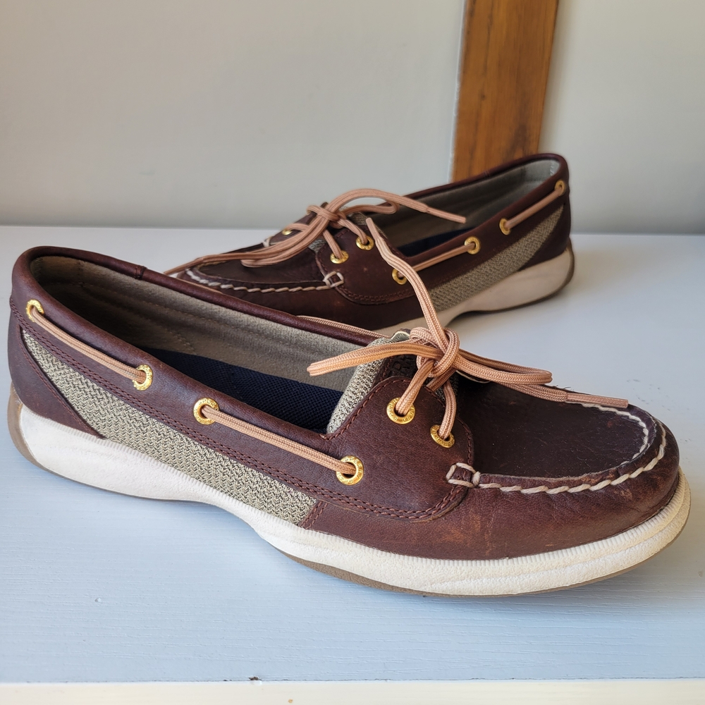 Brown Leather Boat Shoes